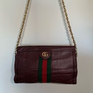 Authentic Gucci Leather Ophidia Shoulder Bag